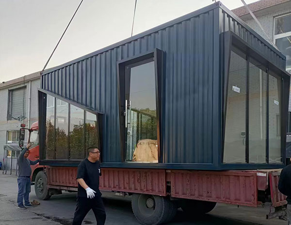呼市简约有品的商场室外吸烟区岗亭定做安装服务厂家